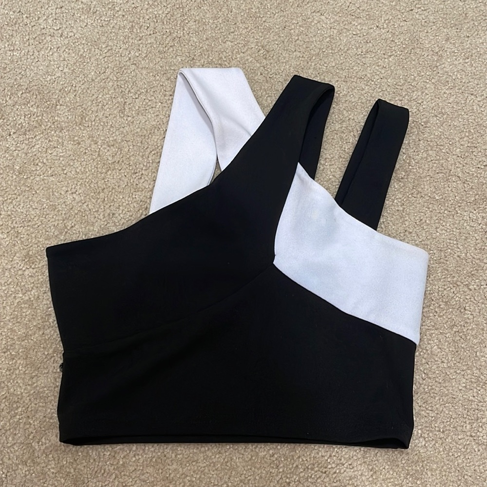 Black and white Crop top from Bebe